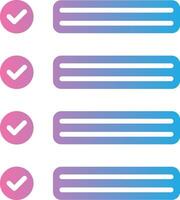 To Do List Thin Graphic Shape vector