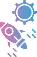 Start Up Futuristic App Badge vector