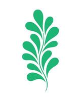 Forest Green Flow Abstract Leaf Arrangement vector