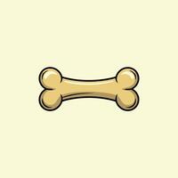 Fetching Fun Cartoon Dog Bone Icon vector