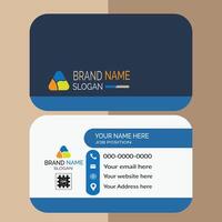 Modern abstract business card design vector
