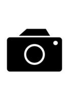 Monochromatic camera graphic, clean and clear vector