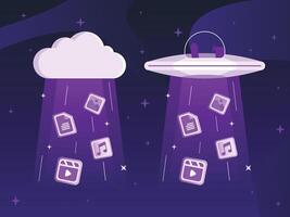 Cloud System Technology for Secure Data Management and Scalable Computing vector