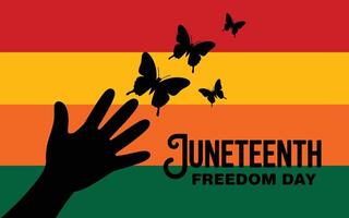 Unity and Liberatio Juneteenth Observance Graphic vector