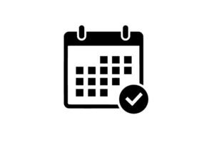 Calendar Icon Scheduled Event Confirmed vector
