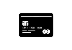 Monochrome Credit Card Chip Icon vector