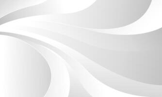 Abstract White Gray Wave Background. Elegant Minimalist Gradient Flow Lines for Modern Business and wallpaper vector