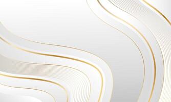 Clean Abstract Luxury Background in White, Gray, and Gold vector