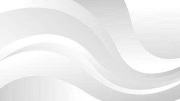 Abstract White Gray Wave Background. Elegant Minimalist Gradient Flow Lines for Modern Business Wallpaper, Presentation, Banner, or Template Design vector