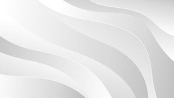 Elegant Abstract Wave Background in White and Gray. Professional Design for Branding and Covers vector