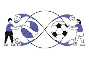 Promoting Global Unity Through International Day of Sport for Development and Peace vector