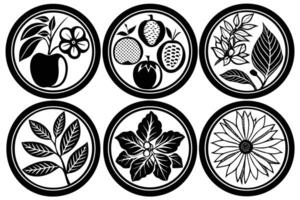 Editable botany line icon set featuring clean modern strokes perfect for nature themed designs and user friendly applications vector