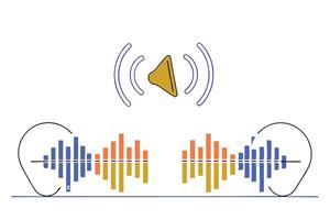 Dynamic Music and Audio Wave Patterns Illustrating Sound and Melodic Energy vector