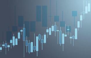 illustration depicts a business trading chart with candlestick patterns highlighting financial trends and market fluctuations against a professional background vector