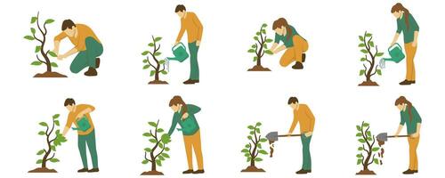 World Environment Day Illustration On White Background Set vector