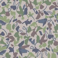 abstract botanical illustration seamless repeat pattern vector
