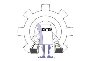 An animated smiling ATM machine wearing sunglasses adds fun and modern flair to financial concepts appealing to youth and businesses with playful branding vector
