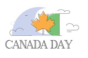 Bold and creative interpretation of a Canada Day celebration using abstract red maple leaf visuals for artistic holiday designs and social campaigns vector