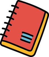 Cartoon Notebook Doodle Illustration vector