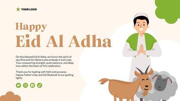 Happy Eid Al Adha Social Media Post template