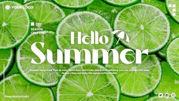 Welcome Summer Season Post template