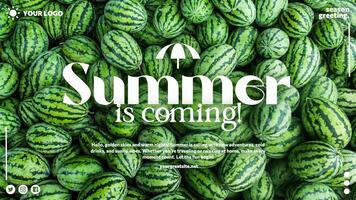 Summer Is Coming Social Media Post template