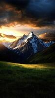 A beautiful mountain range photo