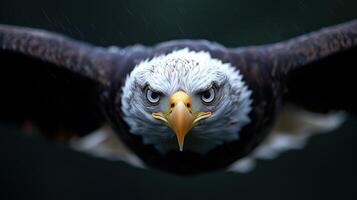 The eagle is looking at the camera photo