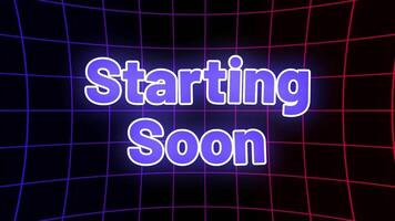 Starting Soon for stream overlay live streaming video