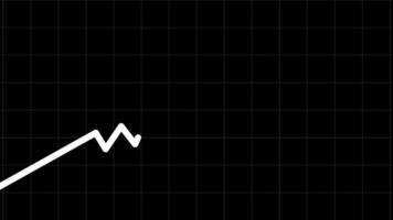 Rise and Fall Line Graph, Data Trend Animation video