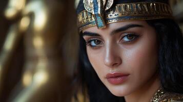 A beautiful woman in an egyptian costume photo