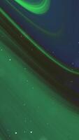An image of a green aurora borealis video