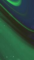 An abstract green and blue aurora borealis video