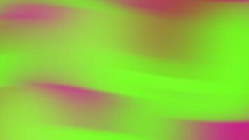 A green and pink background with a blurred image video