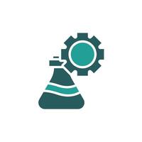 experiment lab icon colours vector