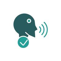 speech recognition icon colours vector