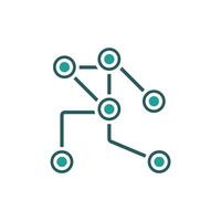 neural networks icon colours vector