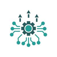 algorithm icon colours vector