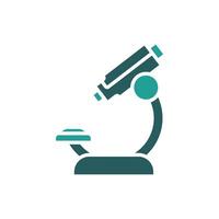 microscope icon colours vector