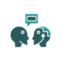 turing test icon colours vector