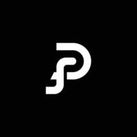 fd Logo Design Template Graphic Branding Element. vector