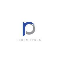 Alphabet letters PR, RP, P, R business Logo Initial Based Monogram Icon . vector