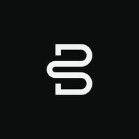 Creative modern unique B logo design, Minimal B initial based element. vector