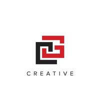 Initial CG ,GC ,C ,G Abstract Letters Logo Monogram. vector