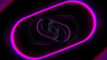 Pink and Cyan Strobe Spiral Ellipse Tunnel Background VJ Loop in 4K video