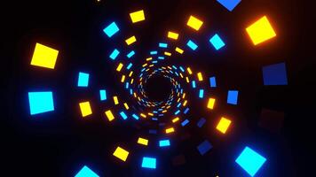 Orange and Blue Flashing Rotation Lights Background VJ Loop in 4K video