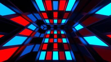 Red and Blue Slow Strobe Lights System Background VJ Loop in 4K video