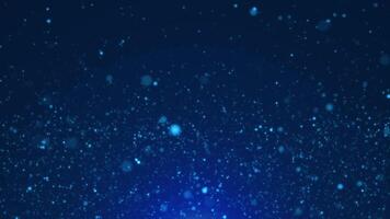 Abstract background with glittering shiny blue particles. This sparkling blue background animation is full HD and a seamless loop. video