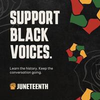 Juneteenth Instagram Post template