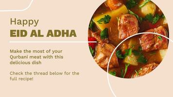 EID AL ADHA Recipe template